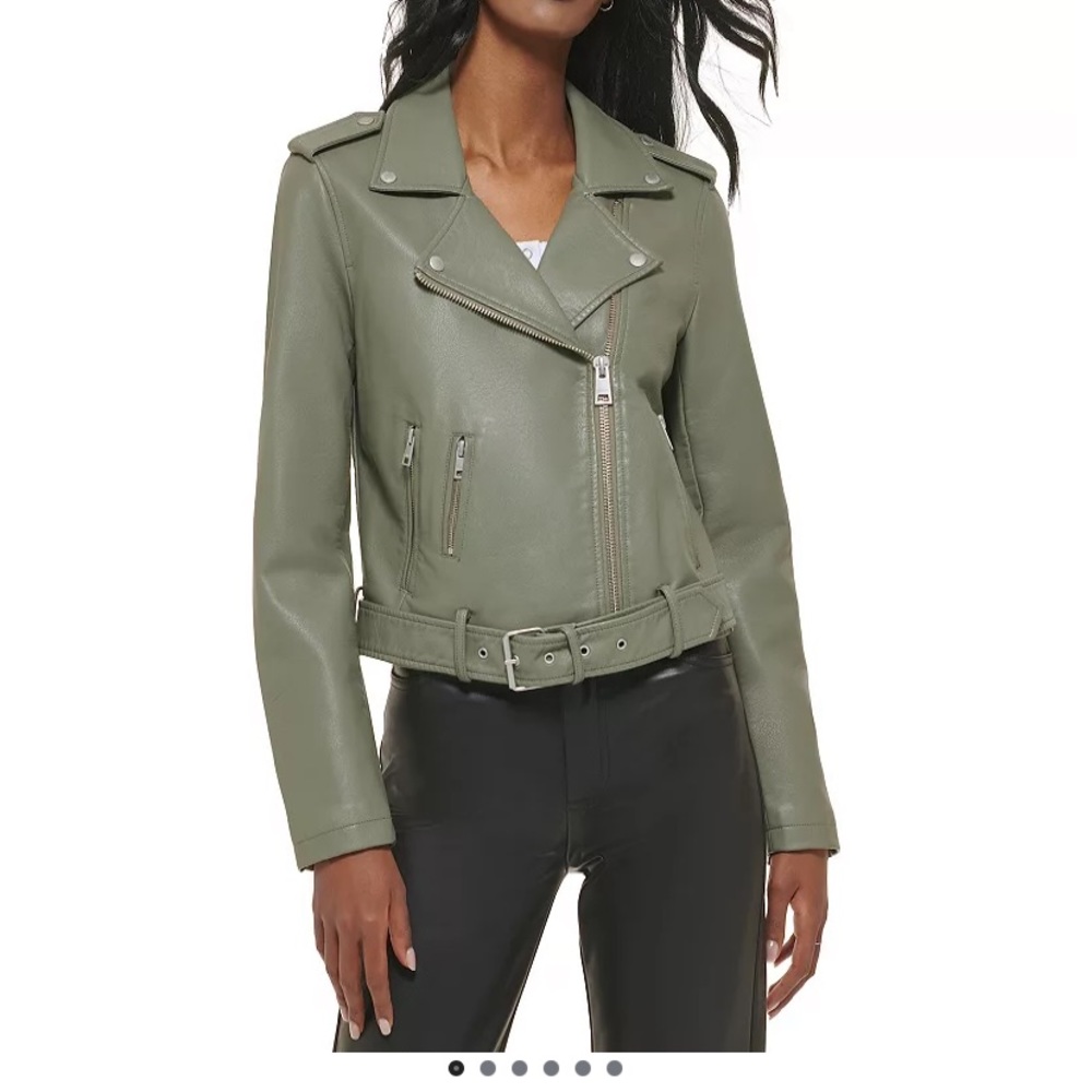 Levi’s Faux Leather Moto Jacket Large